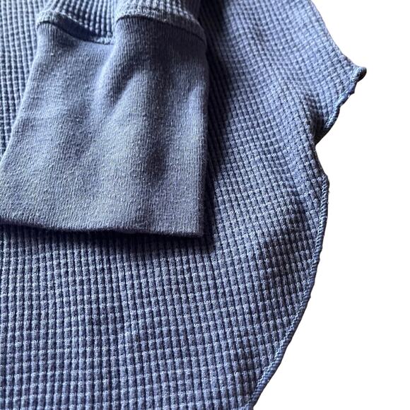 Aritzia The‎ Group Babaton Women's M Shirt Thermal Waffle Knit Mock Neck Casual - Picture 2 of 7